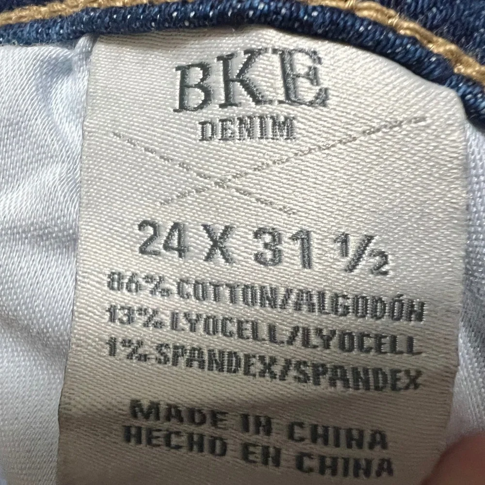 BKE Bootcut Jeans Womens 24 Light Wash Stella Slim Fit Low Rise Denim